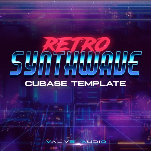 retro synthwave cubase 10 template