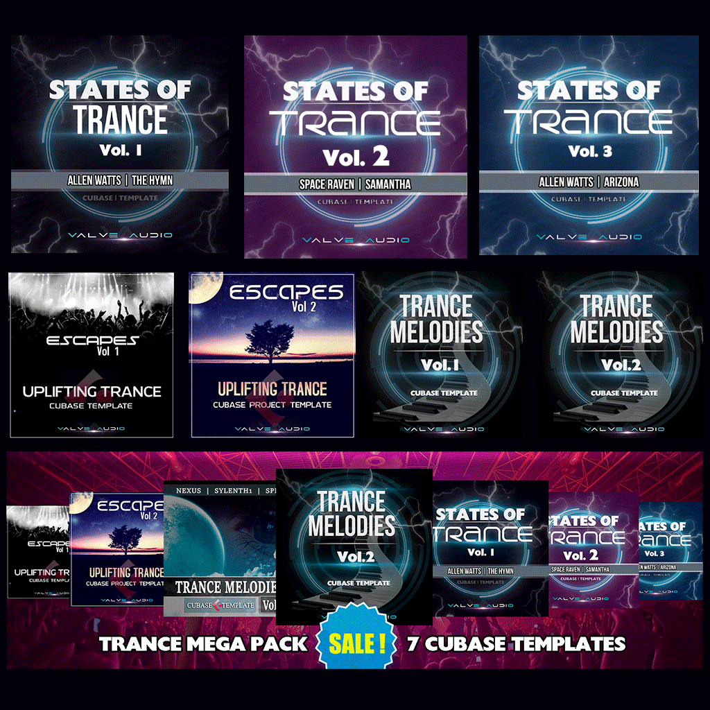 trance mega pack cubase templates bundle