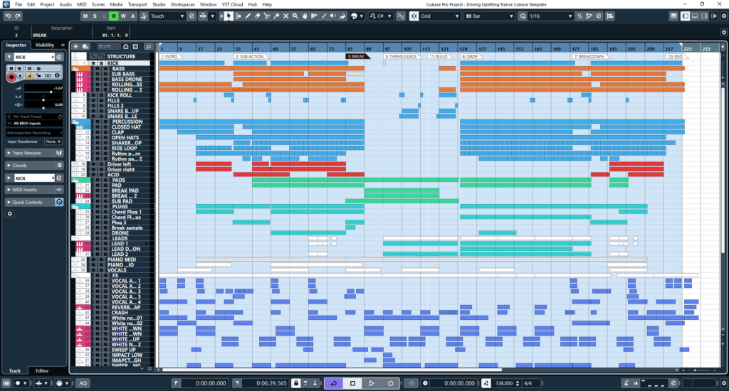 arrange-the-whole-cubase-track